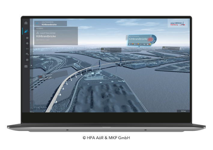 Digitale Köhlbrandbrücke